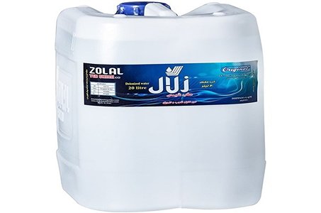 آب دیونیزه ( مقطر ) 20 لیتری برند زلال ارکان طب