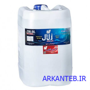 آب دیونیزه (مقطر ) 20 لیتری سه بار تقطیر برند زلال ارکان طب