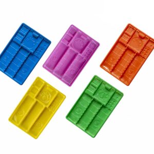 سینی یکبار مصرف دندانپزشکی رنگی برند زلال ارکان طب