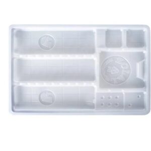 سینی یکبار مصرف دندانپزشکی نازک درجه 1 برند زلال ارکان طب